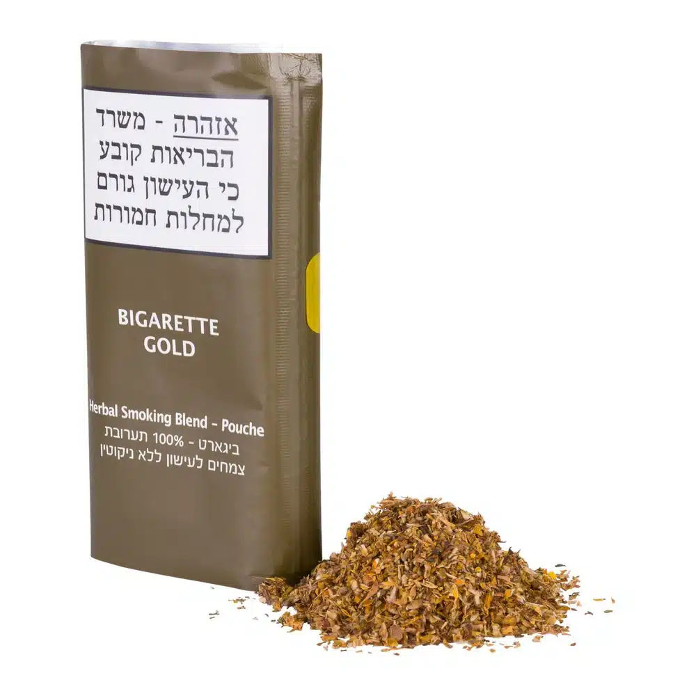 ביגארט גולד-Bigarette Gold 30g  תחליף טבק ללא ניקוטין