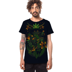 חולצת טי שרט פלזמה WHERE IS THE FOREST DARK BLUE