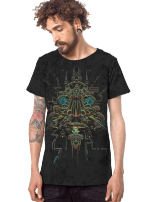 חולצת טי שרט פלזמה ORACULAR DARK GREY TEXTURE