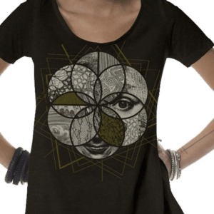 חולצת טי שירט לנשים פלזמה Sacred Geo