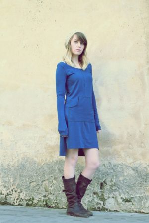 טוניקה שרוול ארוך כחול