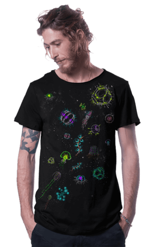 חולצת טי שרט פלזמה Under and Above Black