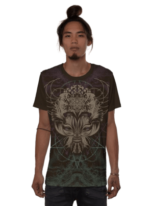 חולצת טי שרט פלזמה CATSTER DARK BROWN