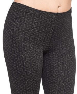 טייץ מודפס 3/4 seeds black