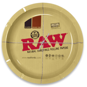 מגש גלגול גדול עגול RAW Round Metal Rolling Tray