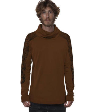 חולצת גולף ארוכה לגבר FLORAL MACH INDIE