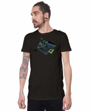 חולצת טי שרט פלזמה DI-MENTION DARK BROWN