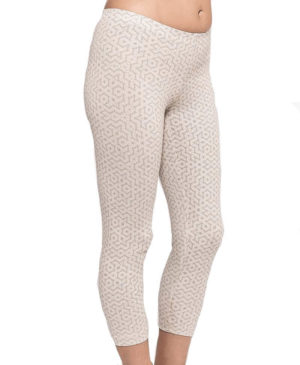 טייץ מודפס 3/4 seeds-offwhite