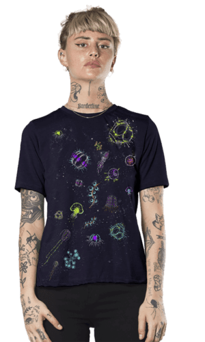 חולצה פלזמה Under and Above Dark Blue