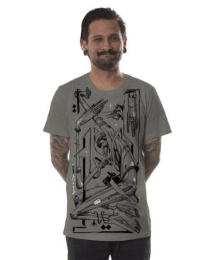 חולצת טי שרט פלזמה REALITY FRAME BEIGE MOULINE