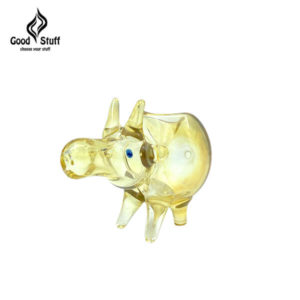 מקטרת (פייפ) זכוכית בצורת שור