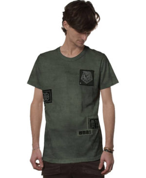 חולצת טי שרט פלזמה DIMENSION 412 OLIVE WASH