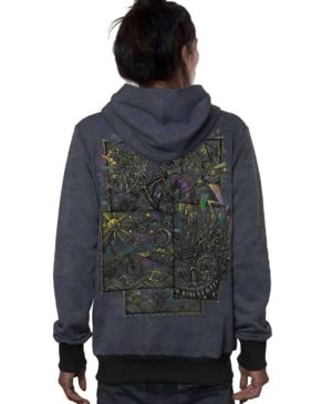 סווטשירט AMBIRIDE CONCRETE GREY HOODIE