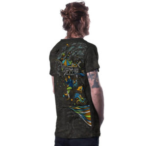 חולצת טי שרט פלזמה CIRCUS BLACK RUST WASH