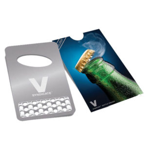 גריינדר כרטיס+פותחן בקבוקים V Syndicate