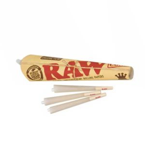 3 קונוסים מוכנים למילוי RAW קינג סייז אורגני