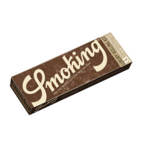 ערכת גלגול Smoking Brown ניירות קינג סייז פילטרים קוניים Luxury