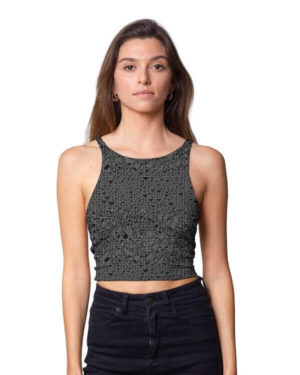 TOP CROP פלזמה LABIRINTH WO BLACK