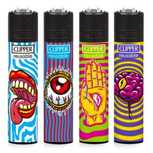 סדרת 4 מצתי קליפר hippiedelic