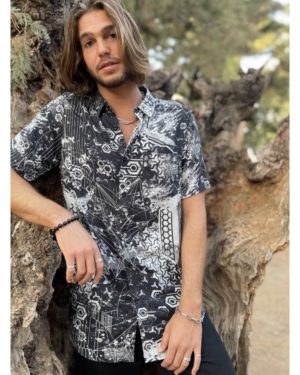 חולצה מכופתרת DEA BUTTON SHIRT BLACK