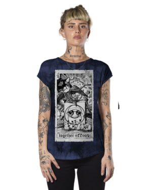 חולצת טי שירט TOGETHER EFFECT BLUE TYE DYE