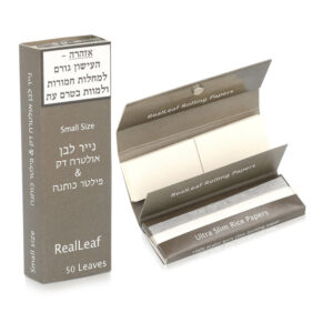 נייר גלגול Real Leaf לבן קטן single wide + פילטרים
