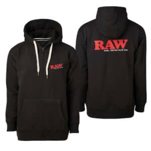 סווטשירט רואו Rolling Papers X RAW ZIP Hoodie BLACK