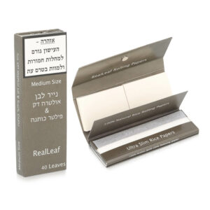 נייר גלגול Real Leaf לבן בינוני 1/4 1 + פילטרים
