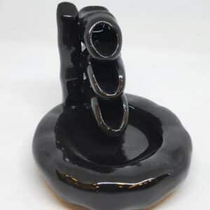 מתקן/מעמד לקטורת קונוס מפל עשן-BACKFLOW במבוק 3 שלבים