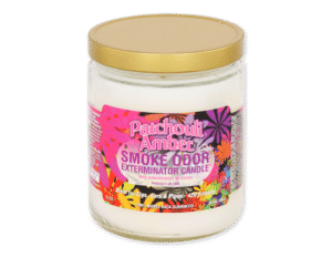 נר ריחני מנטרל ריחות פצ'ולי אמבר-Patchouli Amber