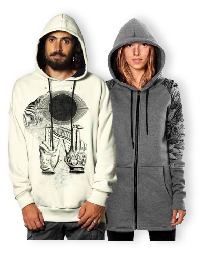 Models wearing our clothes