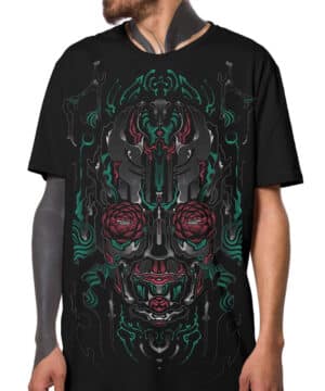 BLOOM EYES BLACK חולצת טישרט גברים