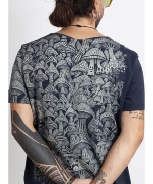 DEEP FOREST BLUE חולצת טישרט גברים