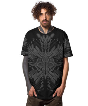 FUSHICHO BLACK חולצת טישרט גברים