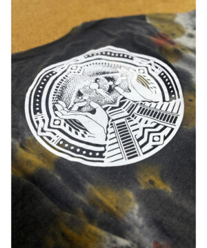 Solos RUST GREY TIE DYE חולצת טישרט גברים