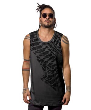 XTEX Wash Olive גופיה גברים