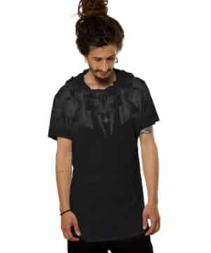 Geomeister Black חולצת טישרט הודי גברים