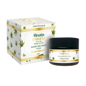 קרם פנים אנטי-אייג’ינג עם שמן זרעי קנאביס | 50 מ”ל רינתיה RINATIA