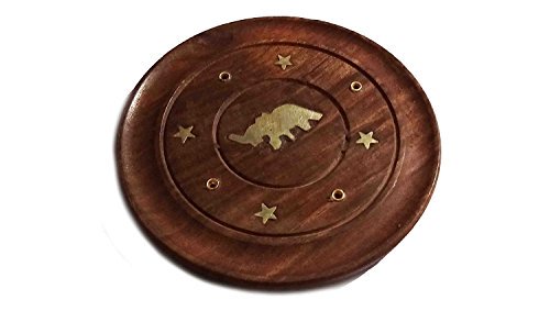 מתקן להבערת קטורת שטוח עגול