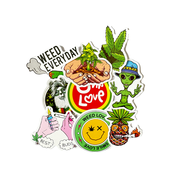 מארז 4 מדבקות ויניל מעוצבות