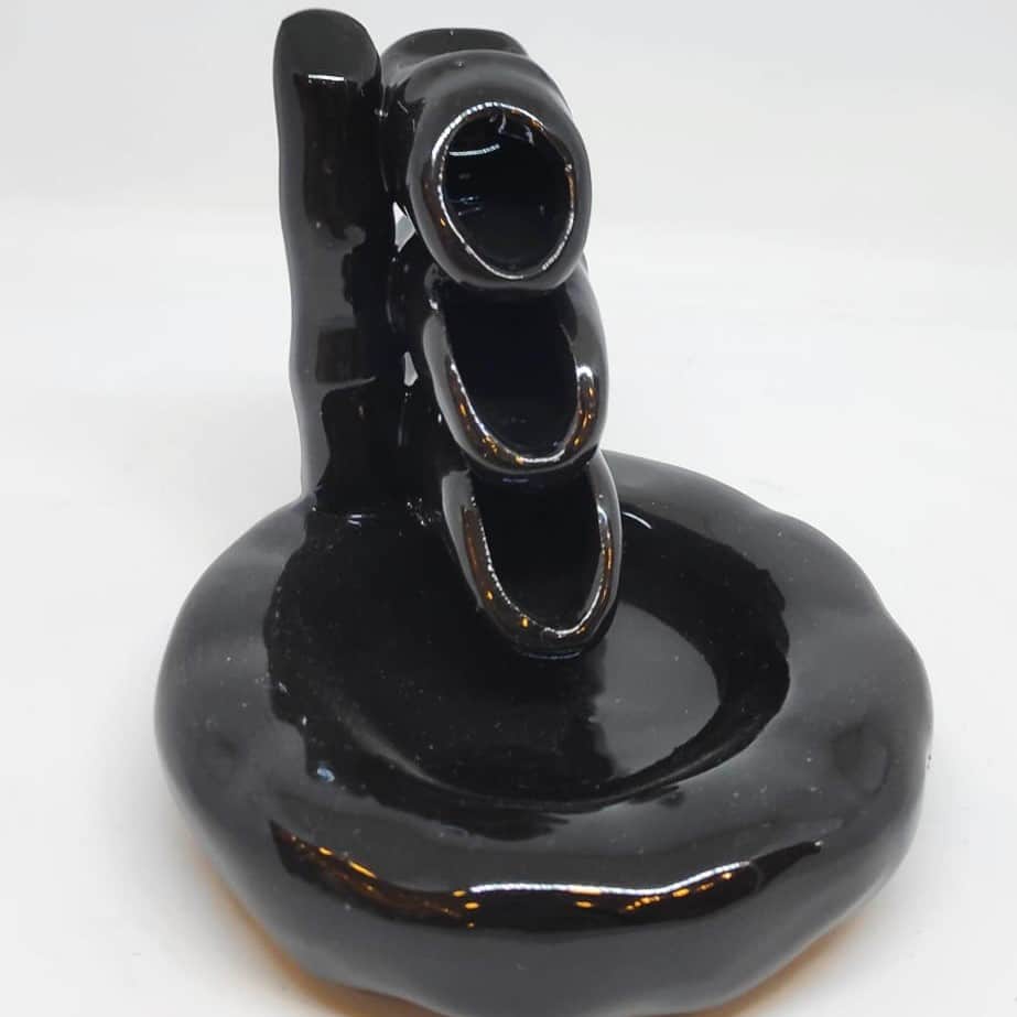 מתקן/מעמד לקטורת קונוס מפל עשן-BACKFLOW במבוק 3 שלבים