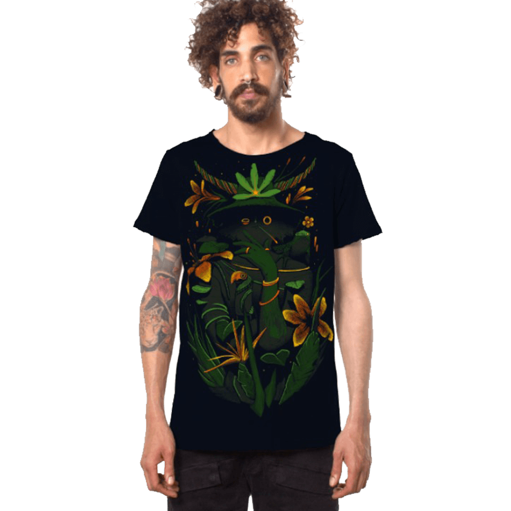 חולצת טי שרט פלזמה WHERE IS THE FOREST DARK BLUE