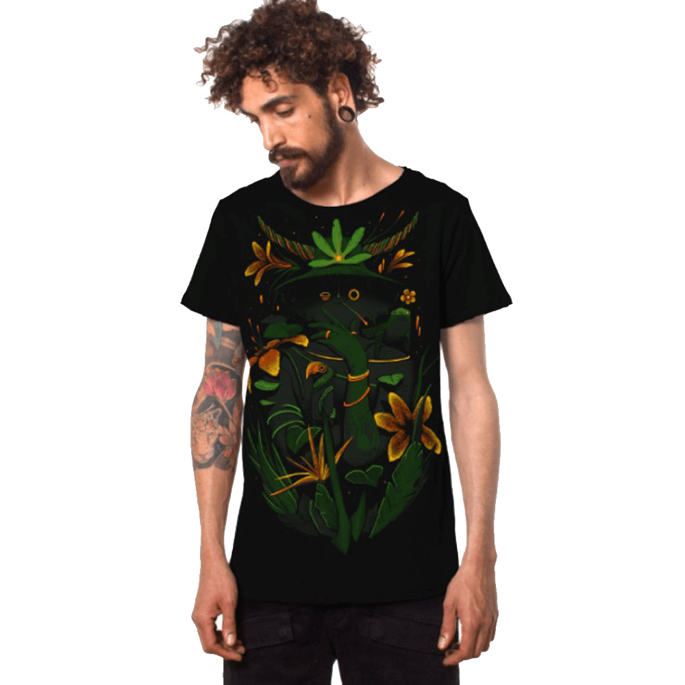 חולצת טי שרט פלזמה WHERE IS THE FOREST BLACK