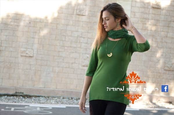 חולצת בייסיק שרוול 7/8