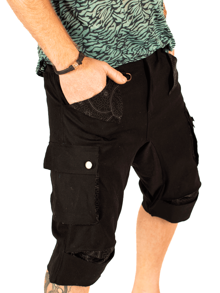 מכנסיים קצרים גברים שחור Sheron