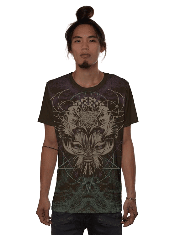 חולצת טי שרט פלזמה CATSTER DARK BROWN