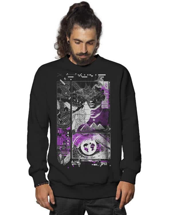 ג'אמפר PIXEL GENERATION BLACK