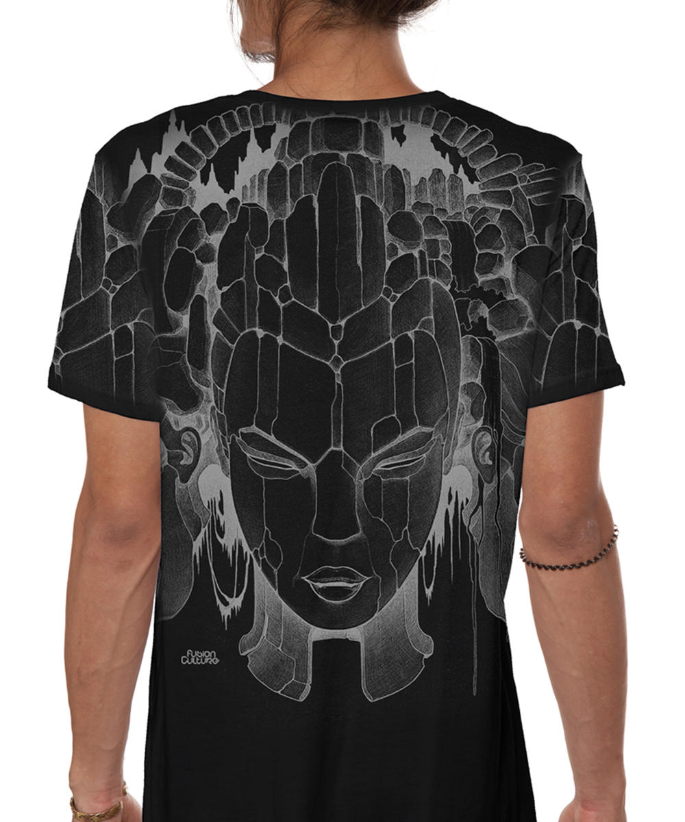 FUSION CULTURE BLACK חולצת טישרט גברים