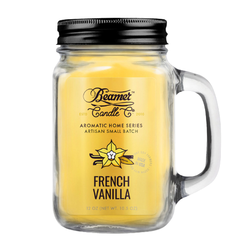 נר גדול לנטרול ריחות French Vanilla – וניל צרפתי חמים וקרמי