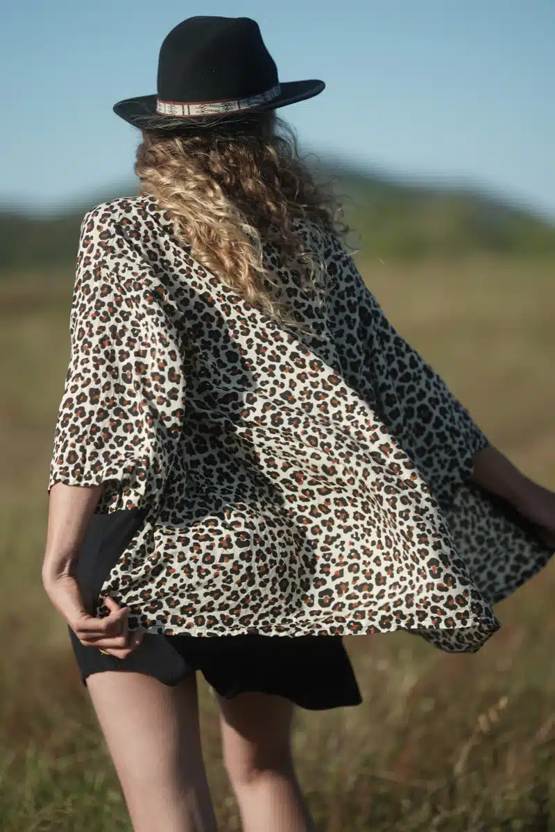 קימונו יוניסקס Kimono Leopard  Print